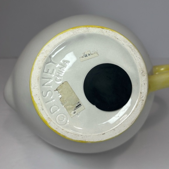 Vintage Disney Mrs Potts Ceramic Tea Pot Coin Piggy Bank Beauty And The Beast 8” - Picture 5 of 7